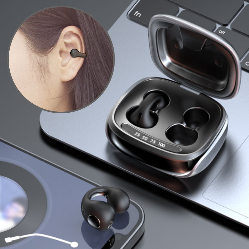 Bone Conduction Clip-Ear Bluetooth Headphones