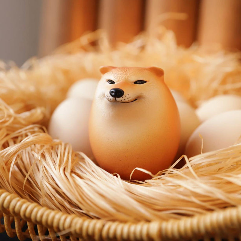 Interesting Shiba Inu Dog Egg Ornament