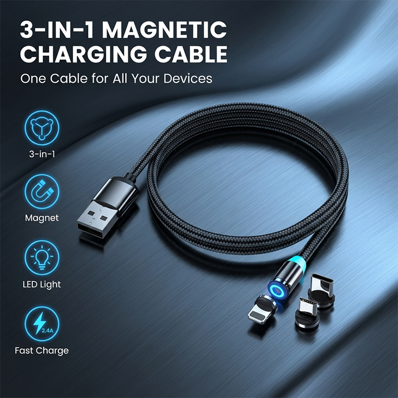3-in-1 Magnetic Fast Charging Cable