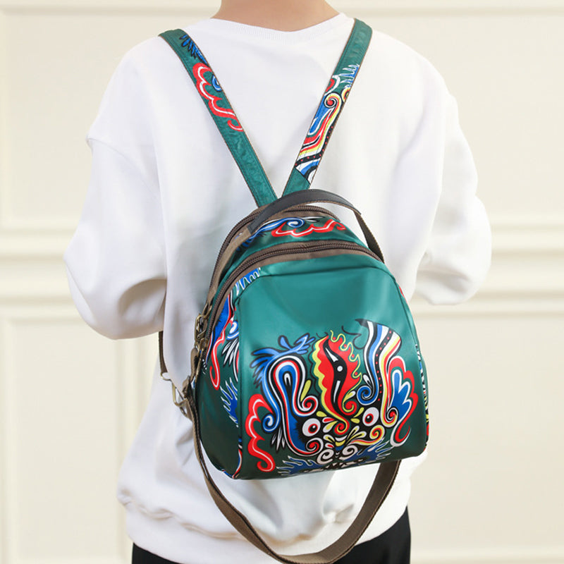 Printed Round Shoulder Bag