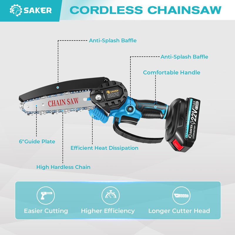 Mini Chainsaw Battery-Only One Battery