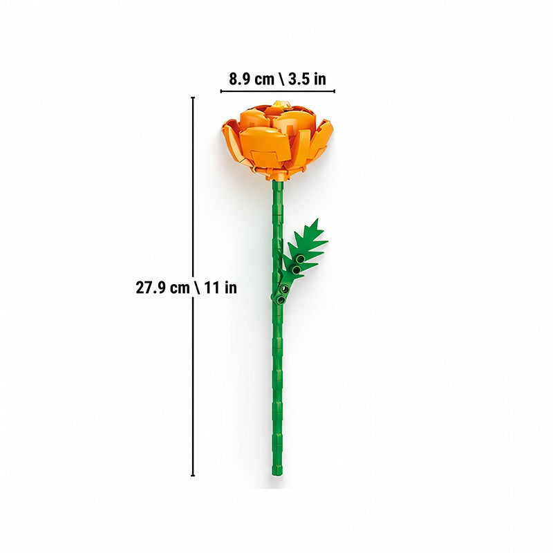 Christmas Countdown Blind Box: Flower Bouquet Building Blocks