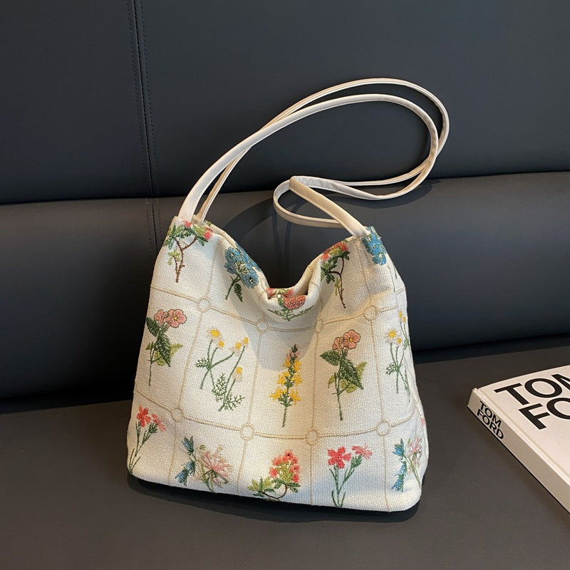 Embroidered Trend Tote Bag