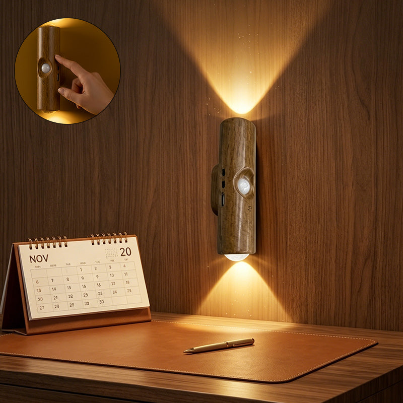 Dual-Head Cat's Eye Sensor Wall Light