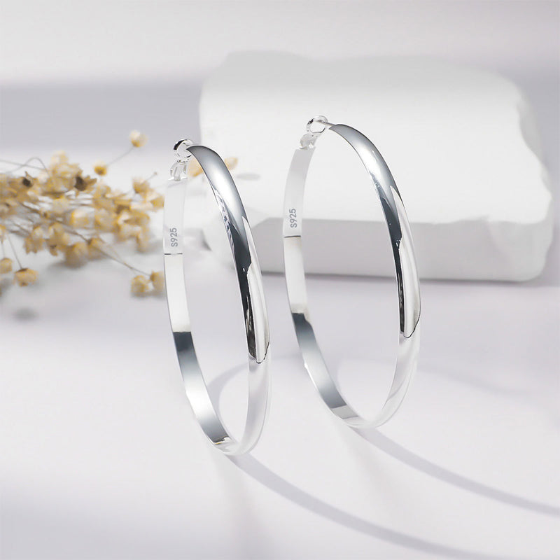 Wide Hoop Earrings