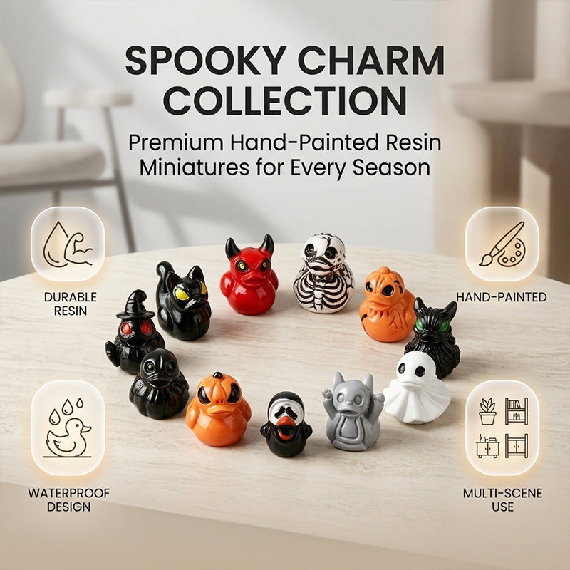 Mini Devil Ghost Skull Resin Ducks