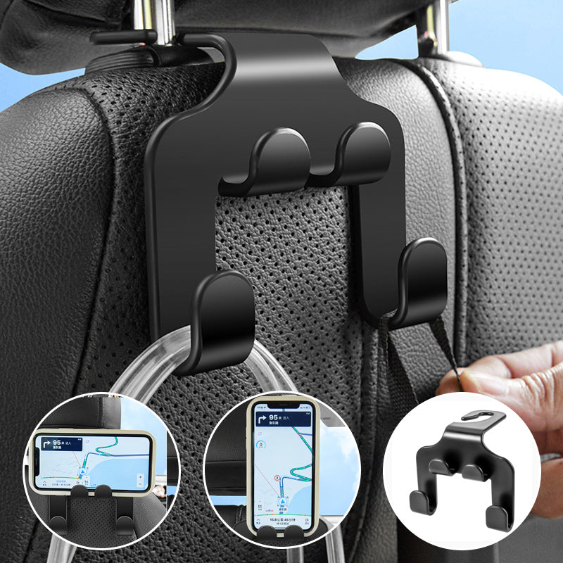 Car multifunctional mobile phone bracket hook