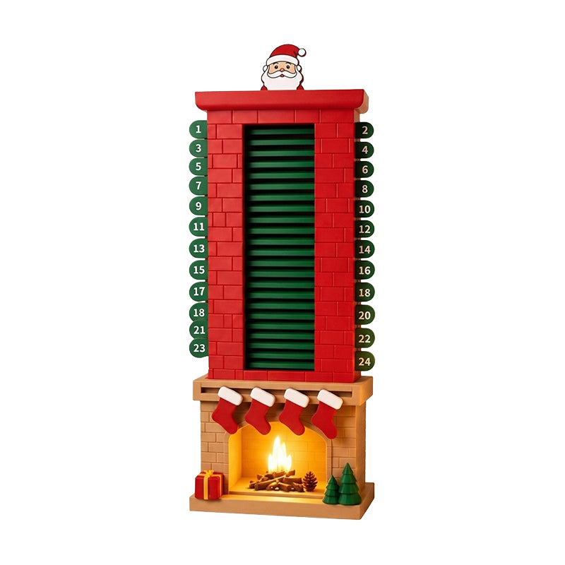24-Day Mechanical Santa Chimney Calendar