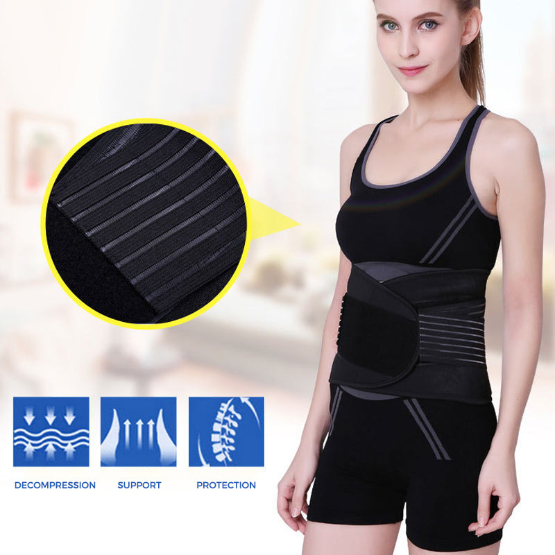 Lower lumbar back support brace