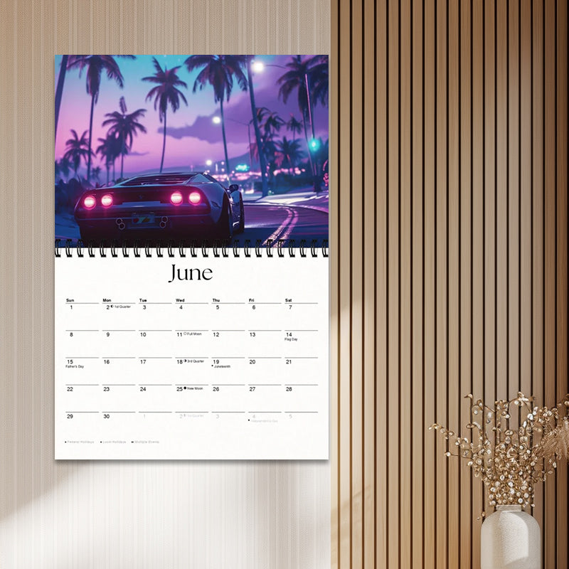 Car Calendar 2025