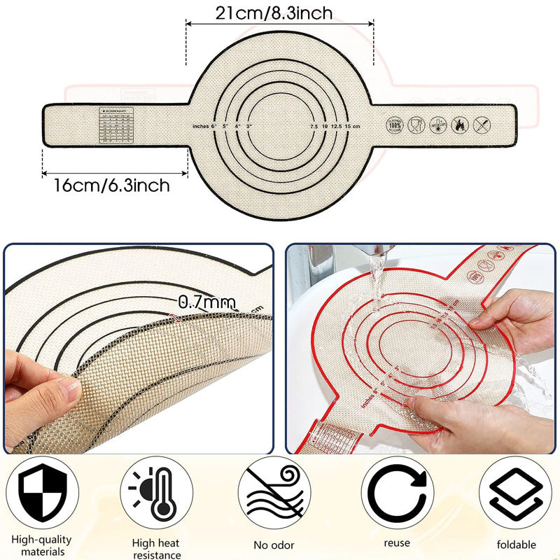 Silicone Baking Mat With Long Handle