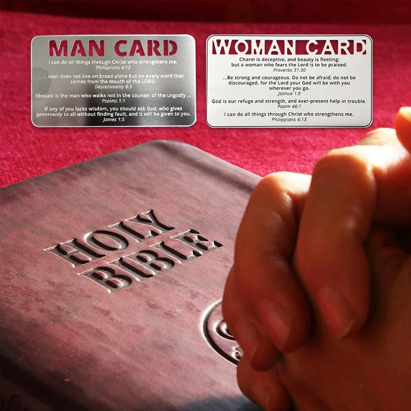 Men and Women Bible Verse Prayer Cards