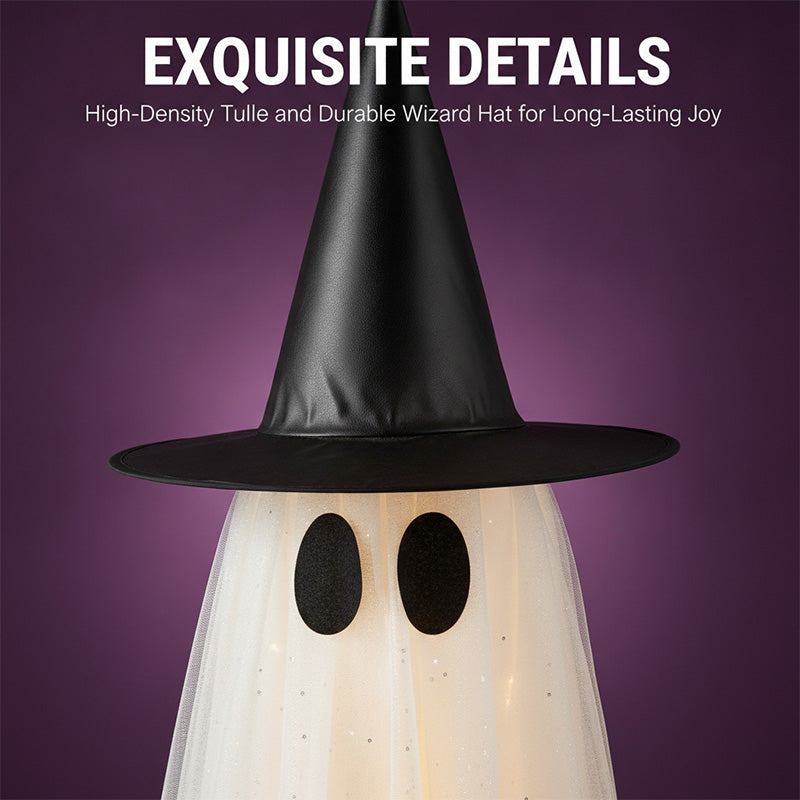 Halloween Spooky Lighted Ghost Decor Set