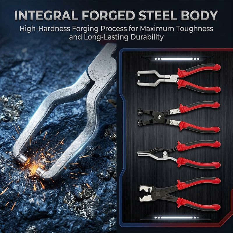 4-Piece Hose Clamp Pliers Set