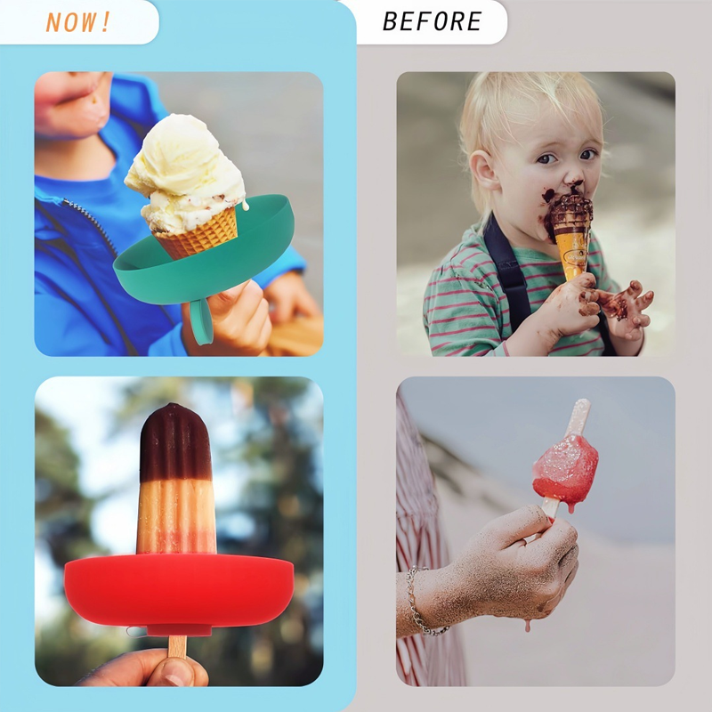 Ice Cream Holder Stand Set