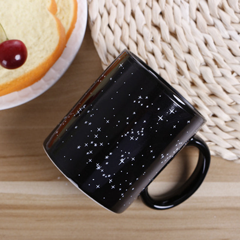 Heat-sensitive temperature-change Starry Mug