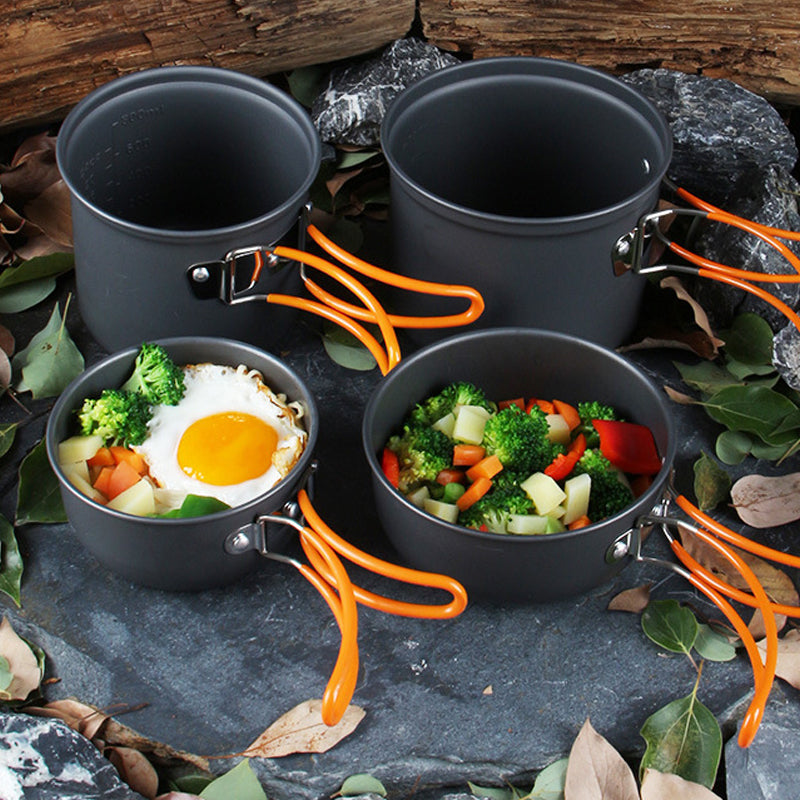 Portable Camping Cookware Mess Kit