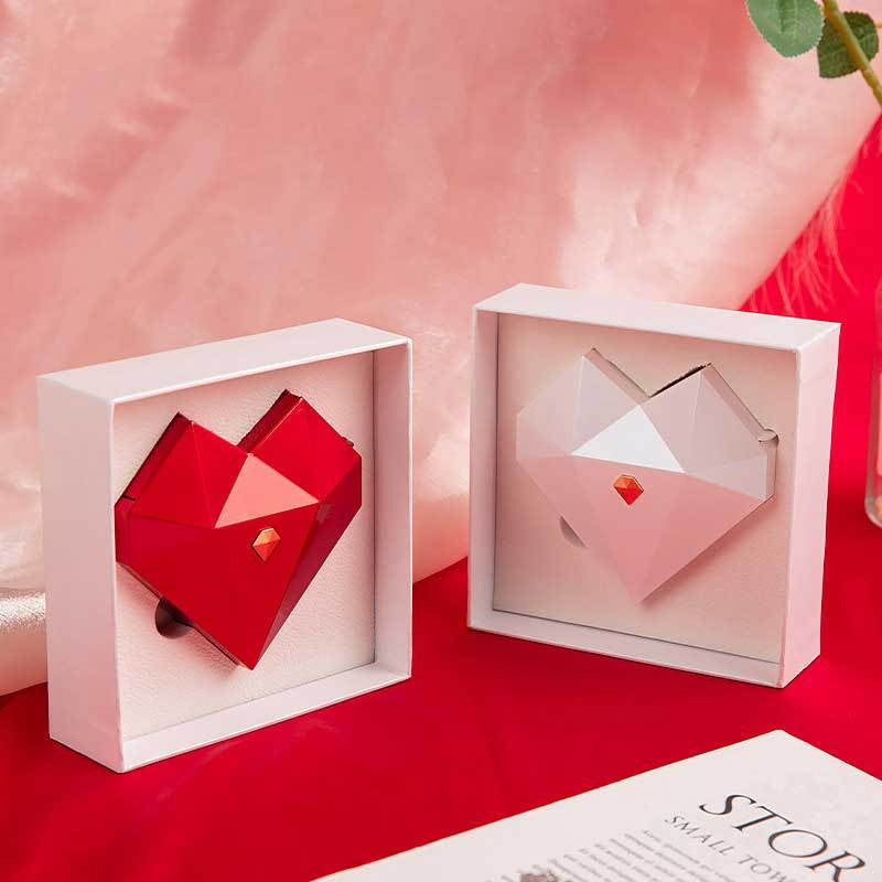 Heart Shaped Diamond Jewelry Box
