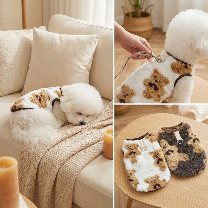 Pet Plush Pull-Tab Vest