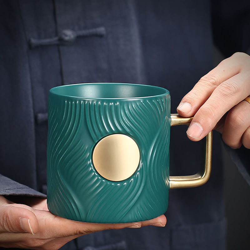 Corrugated Trendy Coffee Cup(with spoon)