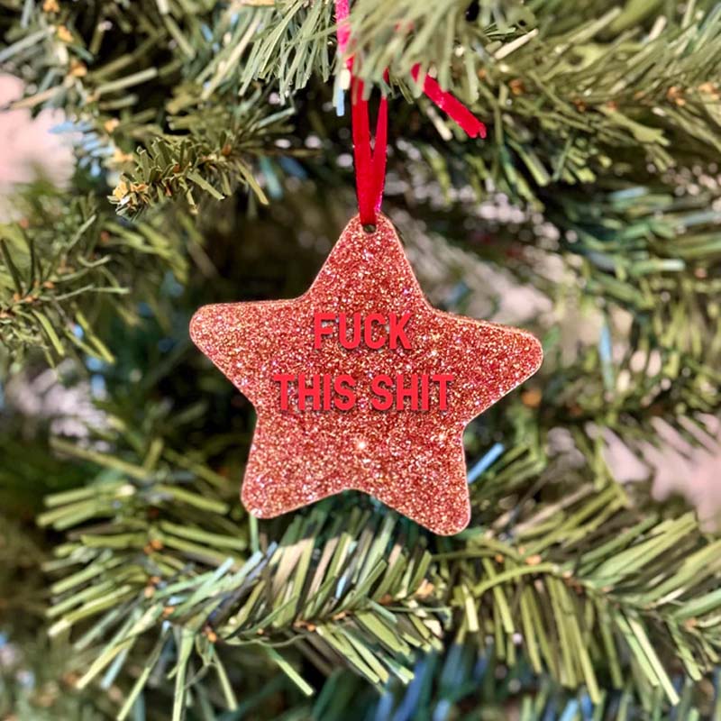 Fuck STAR Christmas Ornaments