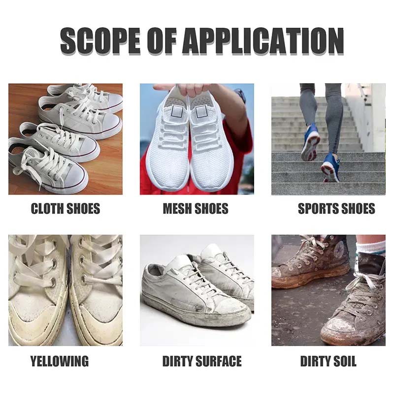 White shoes cleaning agent