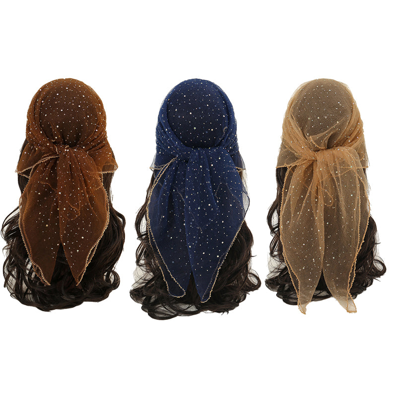 Hot rhinestone square scarf