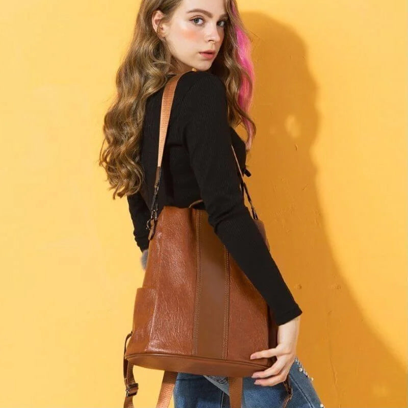 PU Leather Anti-theft Shoulder Bag