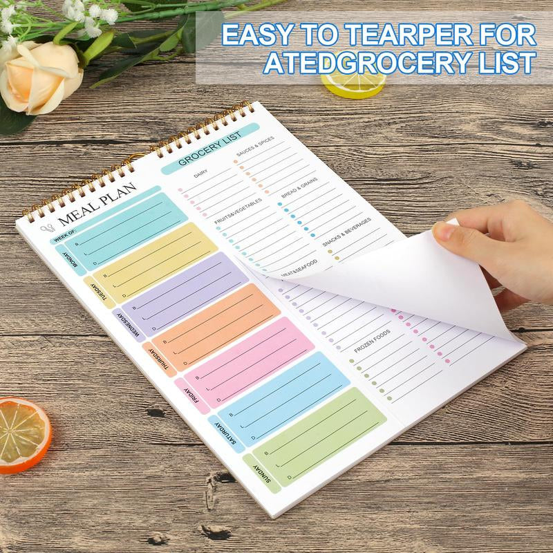 Weekly Meal Planner Notebook