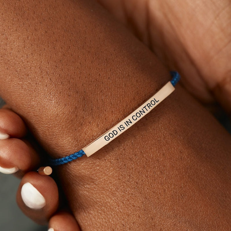 God Is In Control Tube Bracelet