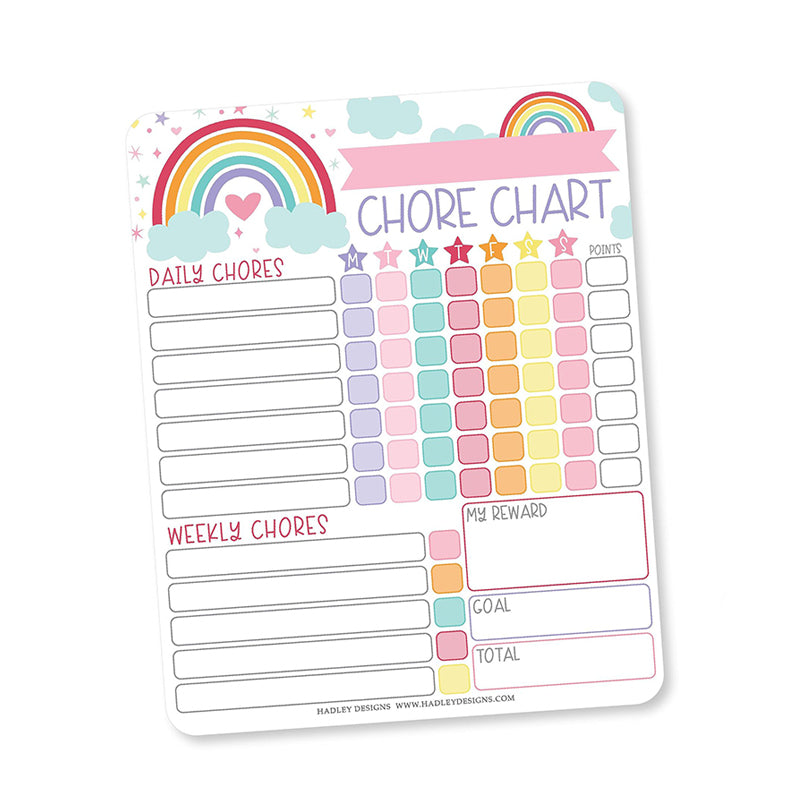 Children's Chore Chart Fridge Magnets