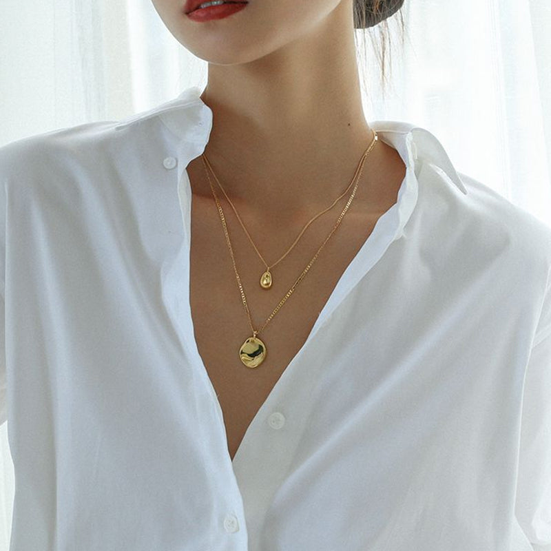 Irregular Double Layer Necklace