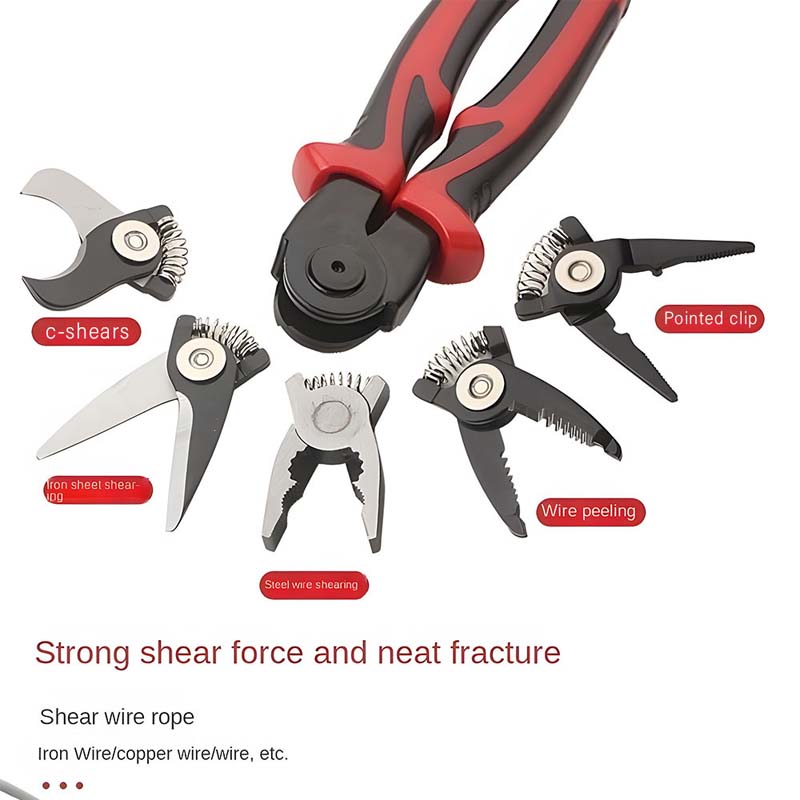 5-in-1 Interchangeable Head Pliers Tool Set