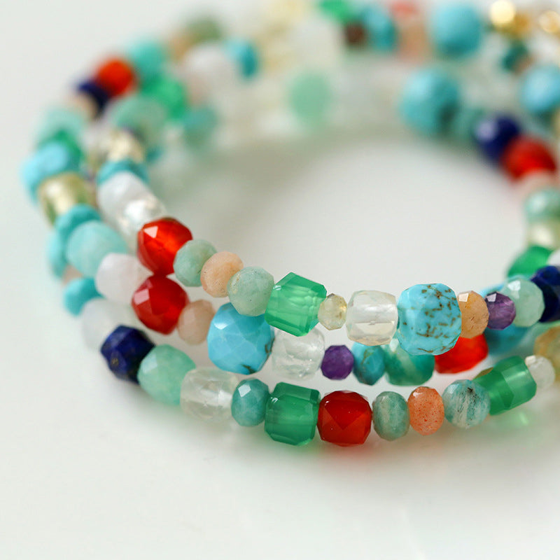 Freedom Beaded Gemstone Necklace