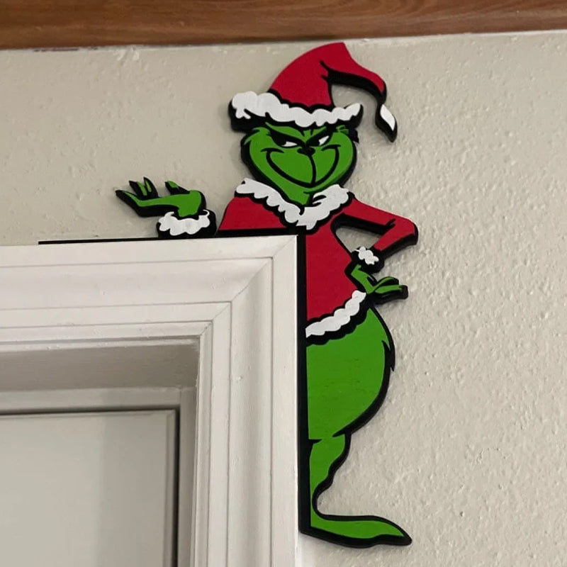 Grinch Holiday Door Corner