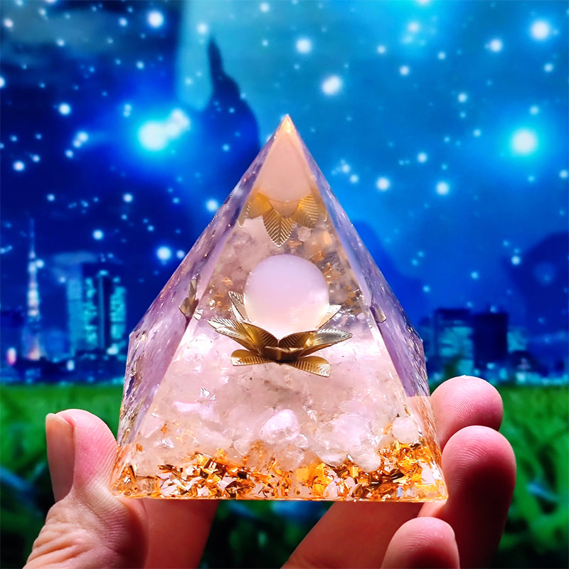 Pyramid Shape Resin Ornament