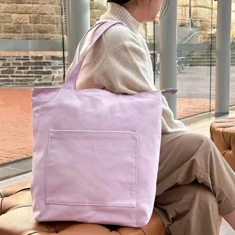 Casual Tote Bag With Pockets