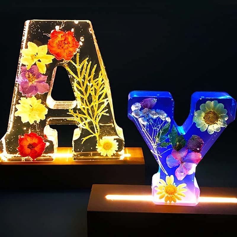 Floral Resin Night Light