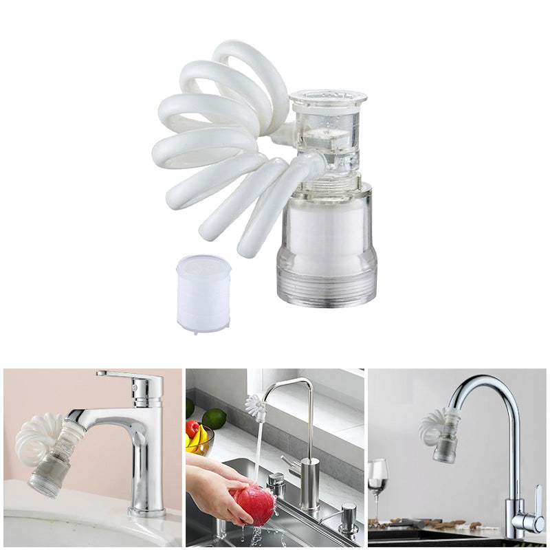 Universal retractable extension faucet