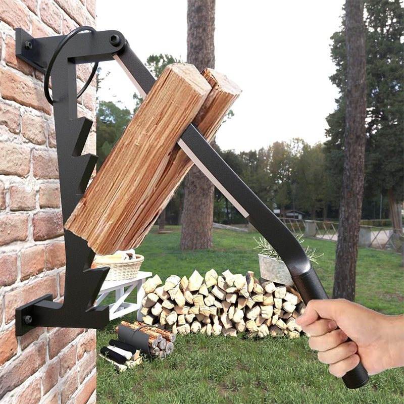 Wall Mounted Firewood Kindling Splitter