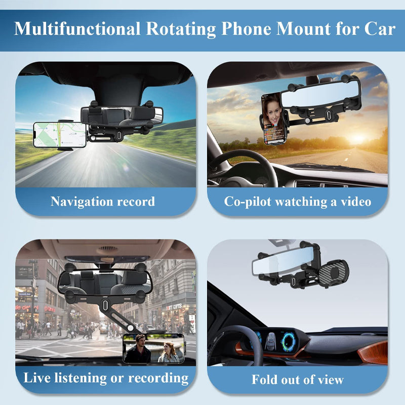Car rearview mirror mobile phone holder
