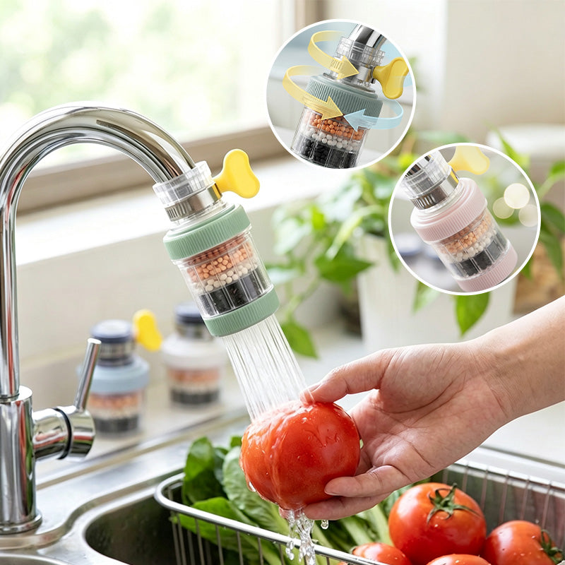 Splash-Proof Faucet Filter Attachment