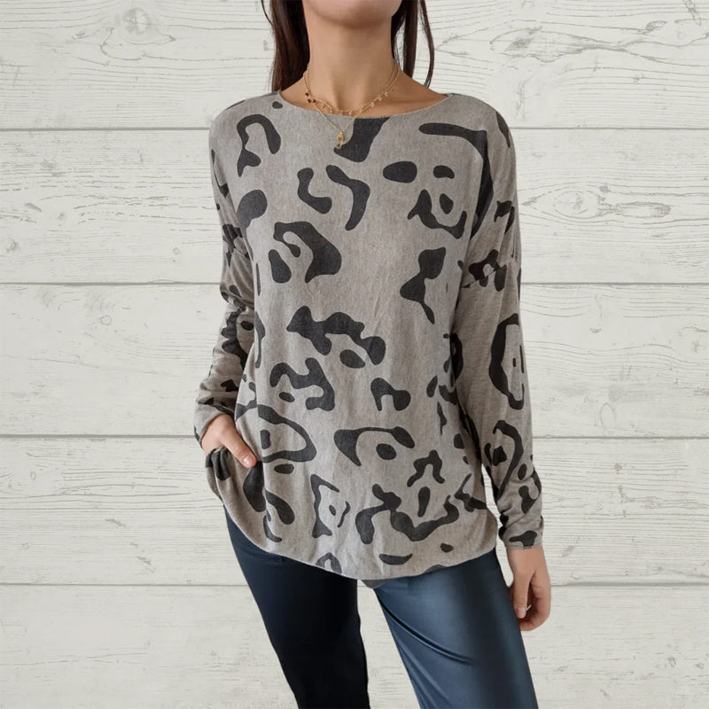 Italian Animal Print Sweater