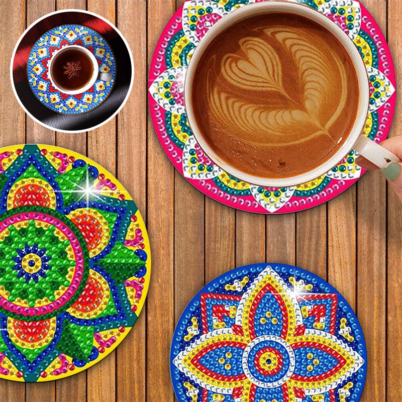 Mandala Diamond Painting Coasters Kits