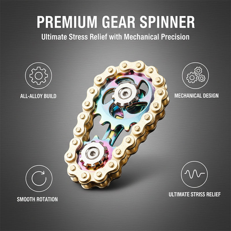 Fingertip Gear Wheel Chain Toy