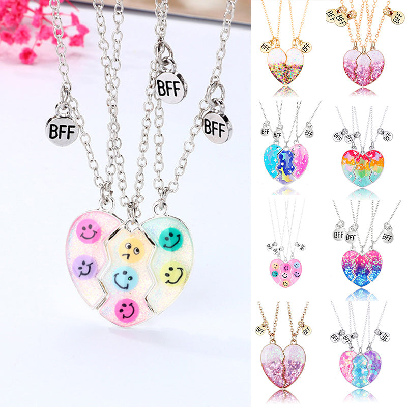 3 Piece Magnetic Necklace Best Friends