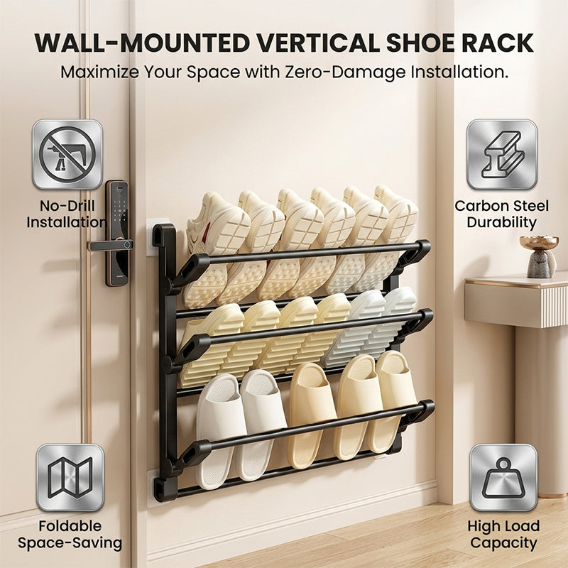 Wall Mounted Shoe Rack