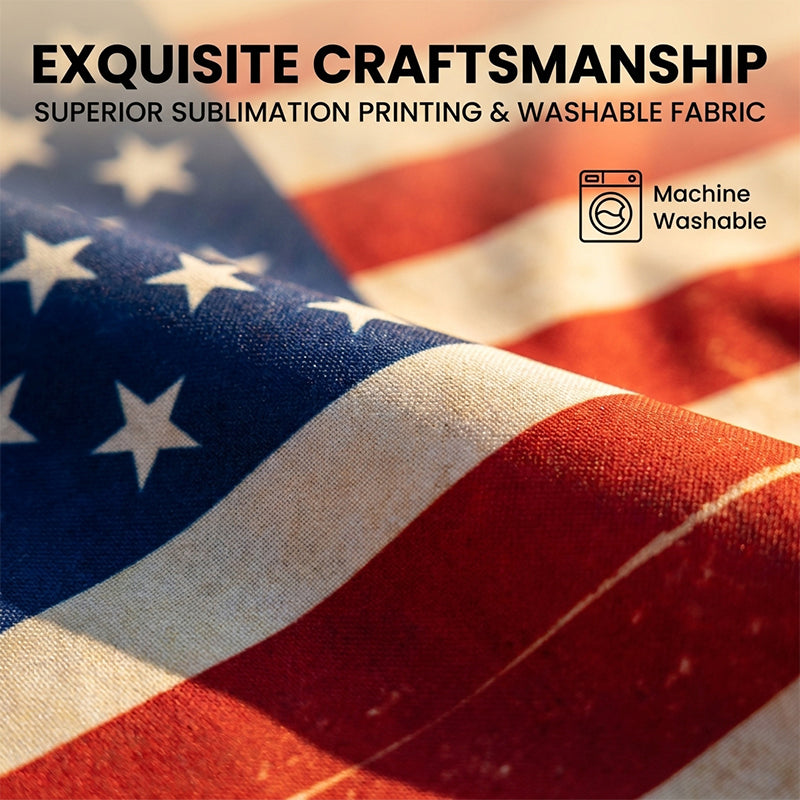 American Patriot Car Flag & Hood Cover Set