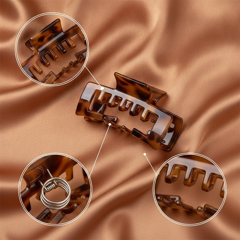 Maillard-Style Frosted Hair Clips