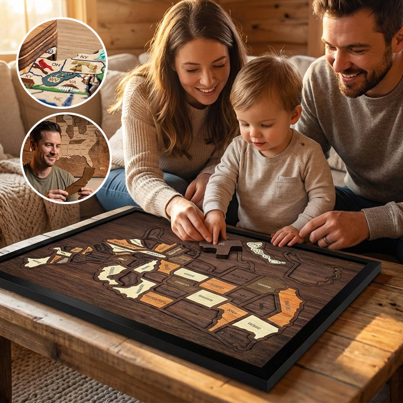 USA Map Cross Stitch DIY Kit